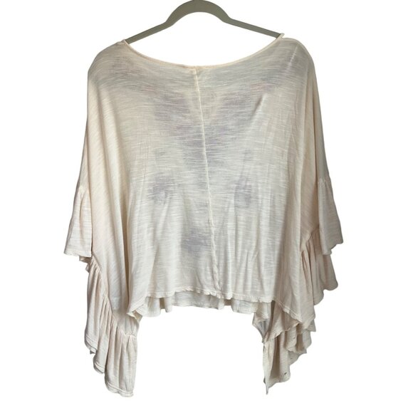 Entro Womens Sz Small Blouse Floral Embroidered Flowy Ruffle Sleeves Boho**Read* - Picture 3 of 10